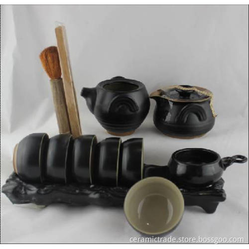Live ceramic black tray